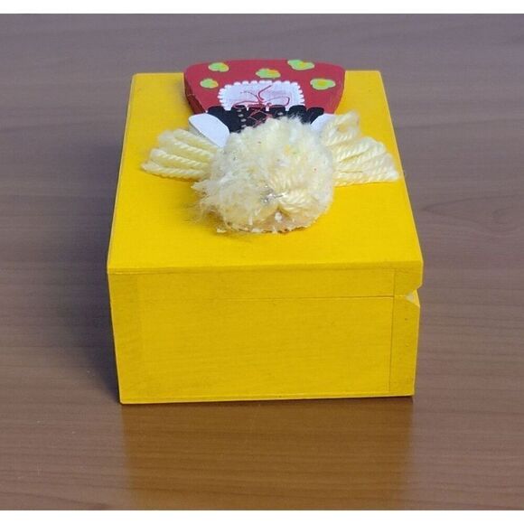 Wooden Doll Trinket Box #A20 - Picture 3 of 9